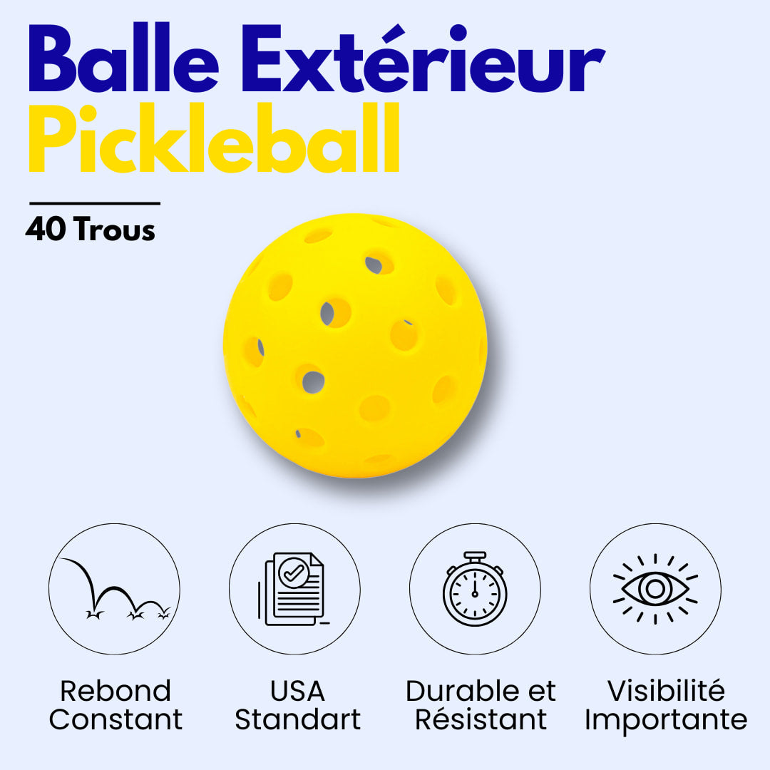 Balles Pickleball Extérieur